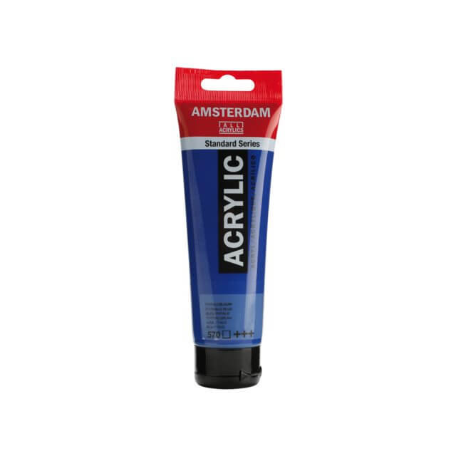 Amsterdam Acrylic Paint - 570 Phthalo Blue