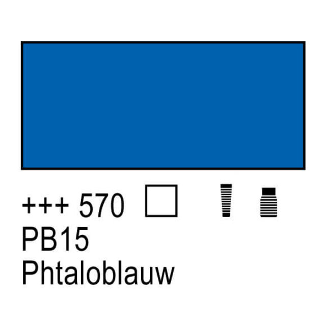 Amsterdam Acrylic Paint - 570 Phthalo Blue