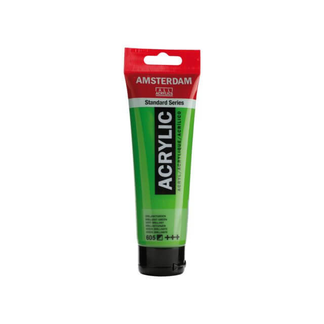 Amsterdam Acrylic Paint - 605 Brilliant Green Amsterdam Acrylic Paint - 605 Brilliant Green