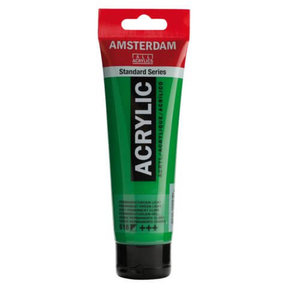 Amsterdam Acrylic Paint - 618 Permanent Green Light