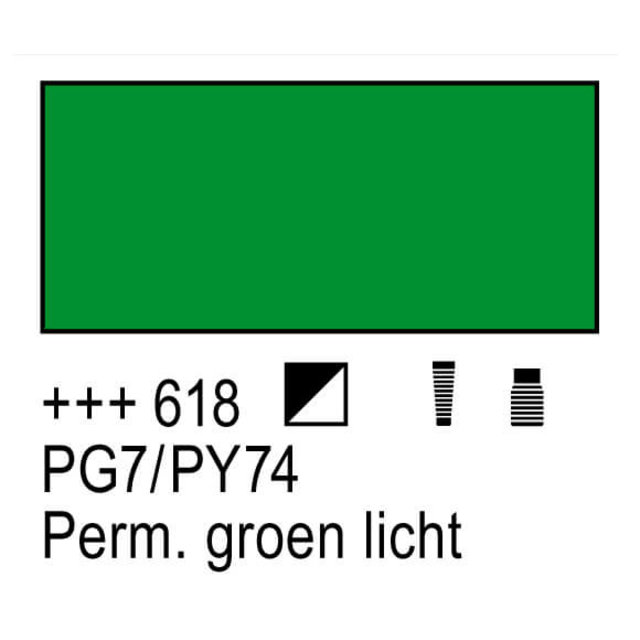 Amsterdam Acrylverf - 618 Permanent Groen Licht