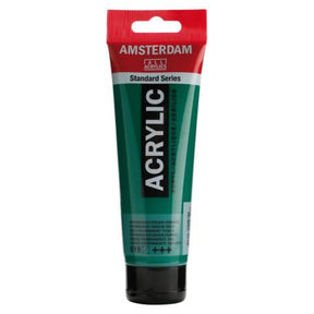Amsterdam Acrylic Paint - 619 Permanent Green Dark