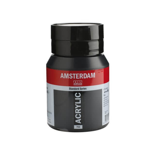 Amsterdam Acrylic Paint - 702 Lamp Black