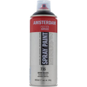 Amsterdam Acrylic Spray Paint - 735 Oxide Black (400ml)