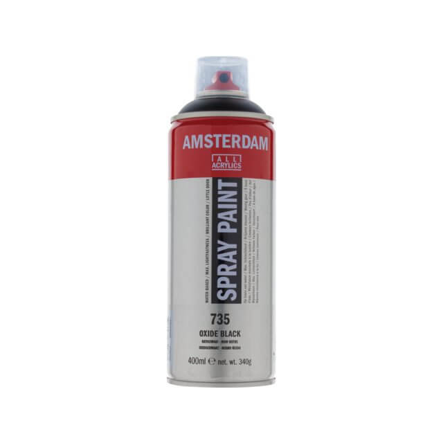 Amsterdam Acrylverf Spuitbus - 735 Oxydzwart (400ml) Amsterdam Acrylverf Spuitbus - 735 Oxydzwart (400ml)