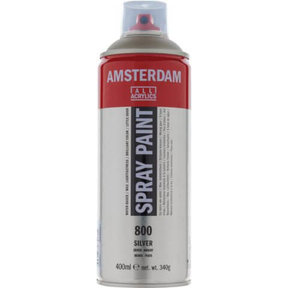 Amsterdam Acrylverf Spuitbus - 800 Zilver (400ml)
