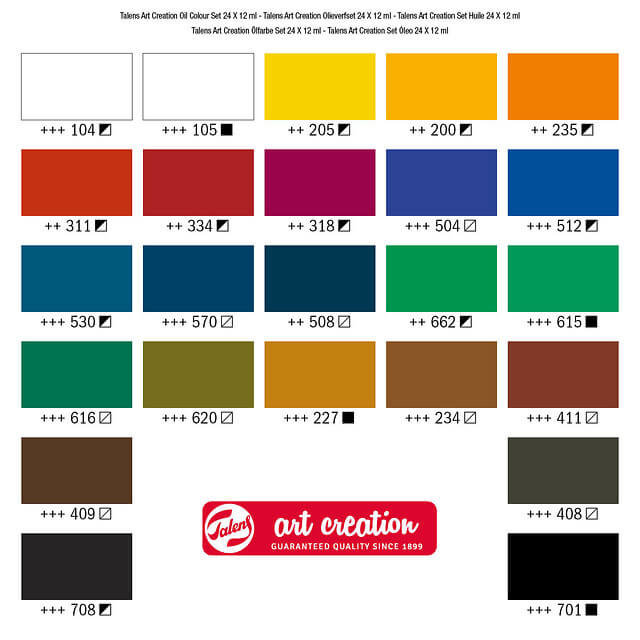 Art Creation Oil Paint Set (24x12ml) Art Creation Oil Paint Set (24x12ml)