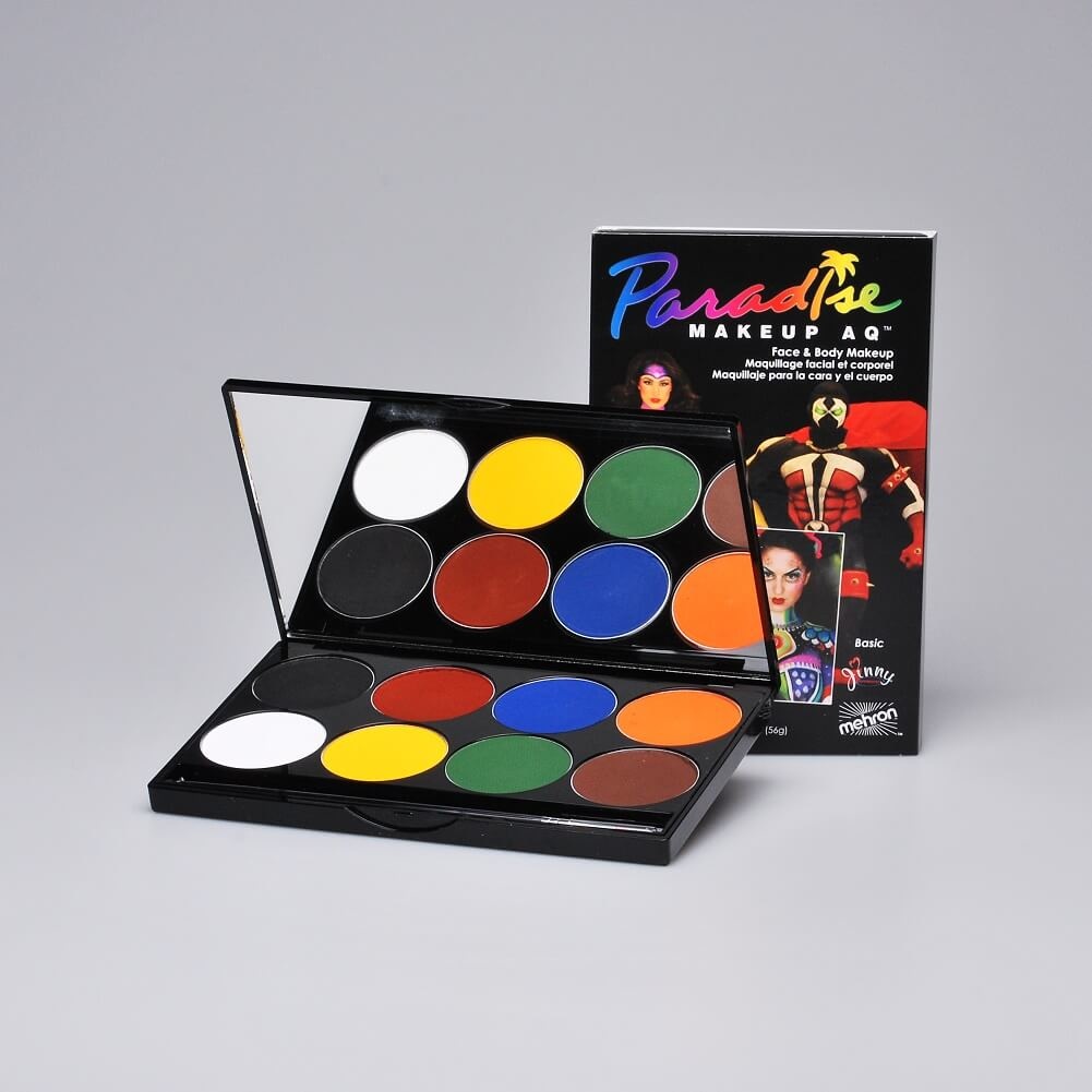 Mehron Paradise AQ Face Paint Makeup Palettes - 8 Colors