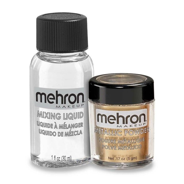 Metallic Powder - Gold with Mixing Liquid Metallic Powder - Gold with Mixing Liquid