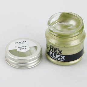 Hexflex Metallic Paint - White Gold