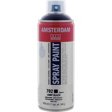 Amsterdam Acrylic Spray Paint - 702 Lamp  Black (400ml)