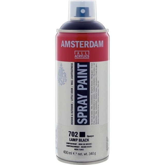 Amsterdam Acrylverf Spuitbus - 702 Lampen Zwart (400ml)