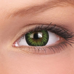 BigEyes Party Green 15mm Fashion kleurlenzen (3 maanden)