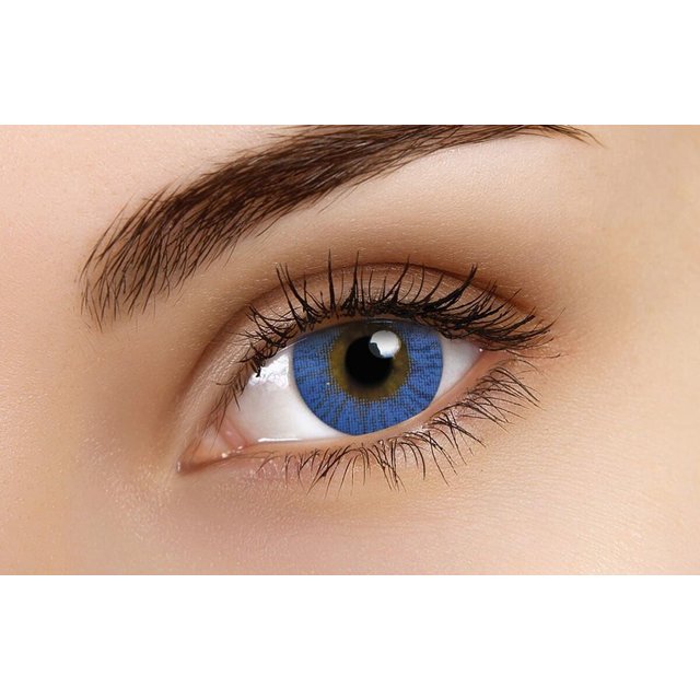 Basic Blue 14mm Fashion Colored Contact Lenses (3 months)