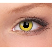 Yellow 14mm Crazy Colored Contact Lenses (1 year)