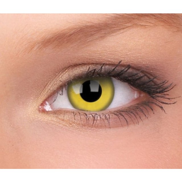 Yellow 14mm Crazy kleurlenzen (1 jaar)