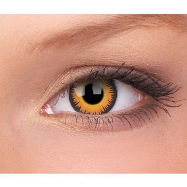 Orange Werewolf 14mm Crazy Colored Contact Lenses (1 year)