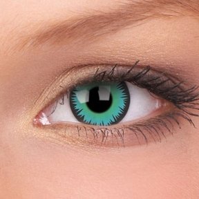 Green Werewolf 14mm Crazy Colored Contact Lenses (1 year)