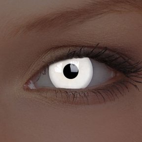 Glow White 14mm Crazy kleurlenzen (1 jaar)