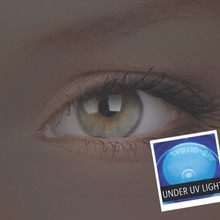 Glow Electric Blue 14mm Crazy kleurlenzen (1 jaar)