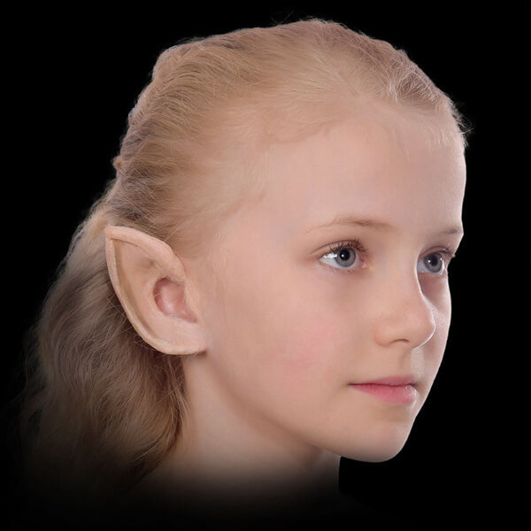 Elektricien bevroren doorboren Elven oren meisje gemaakt van latex
