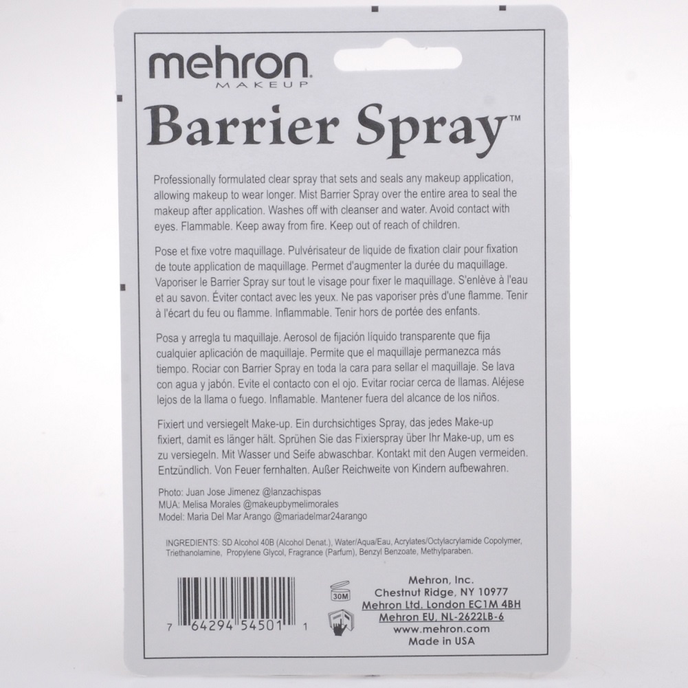  Mehron Makeup Barrier Spray
