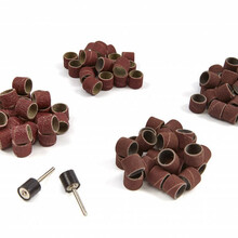 Sanding drum set 100 pieces including 2 holders