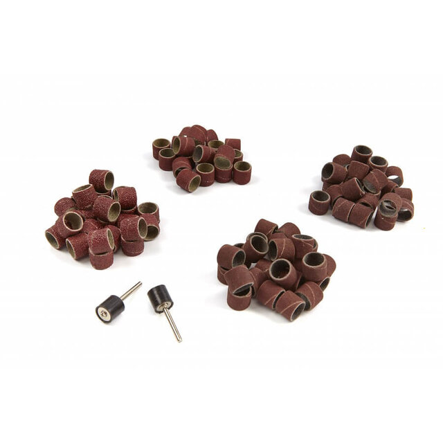 Sanding drum set 100 pieces including 2 holders Sanding drum set 100 pieces including 2 holders