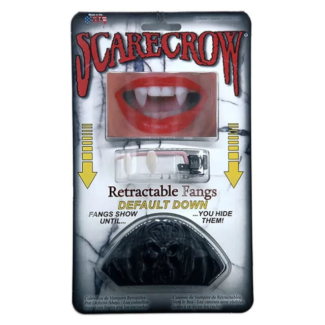 Retractable Vampire Fangs (Default Down) | Vampiertanden Retractable Vampire Fangs (Default Down) | Vampiertanden