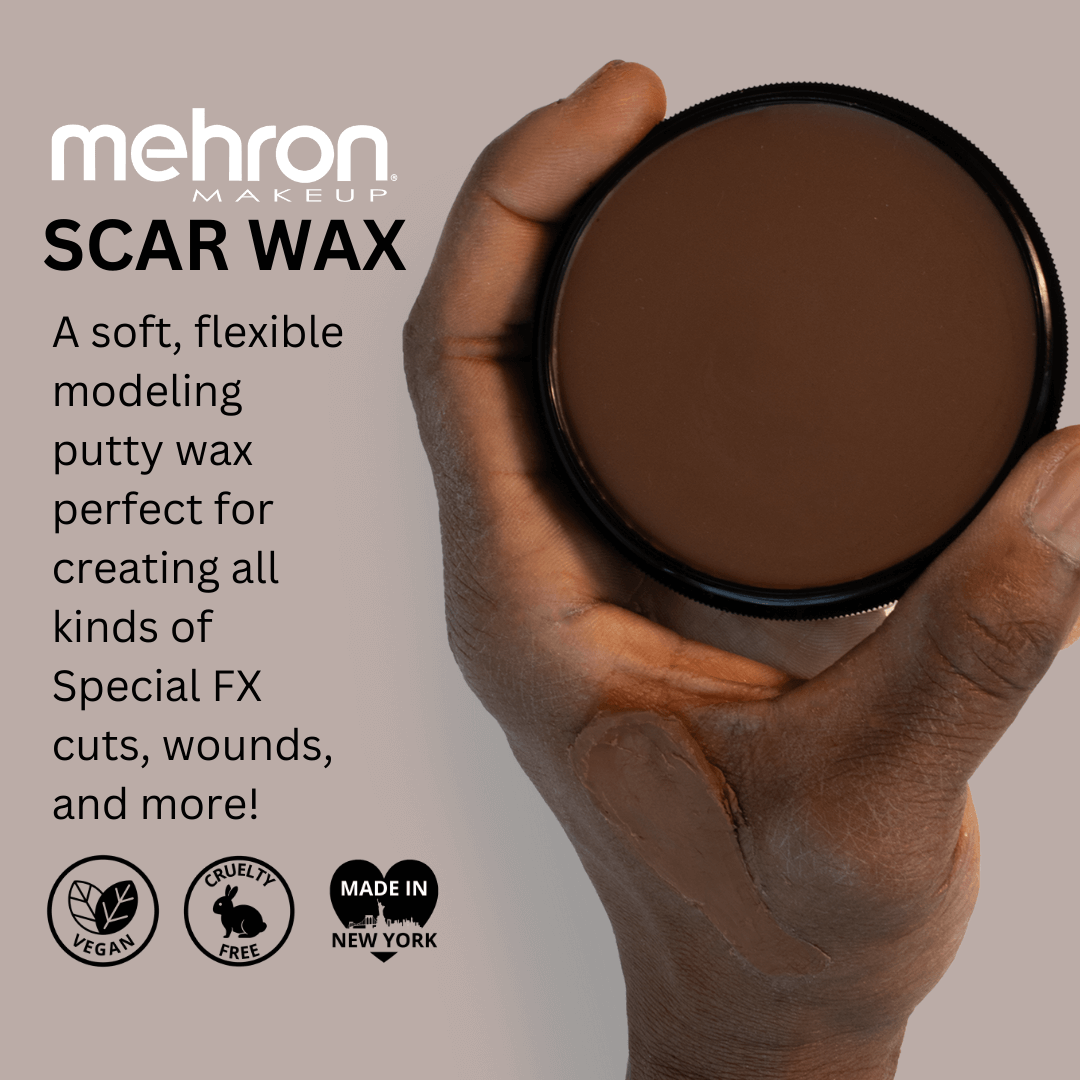 Mehron Makeup SynWax | Firm Modeling Wax for Special FX | Scar Wax SFX  Makeup For Fake Scars, Fake Wounds, & Halloween Effects 10 oz (283 g)