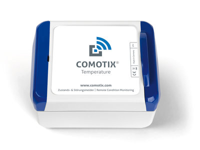 COMOTIX® REMOTE | 100% autarke Temperaturüberwachung mit Sofort-Alarm und präzisem Temperatur-Logging sowie automatischer Protokoll-Erstellung. Für 1 Messstelle