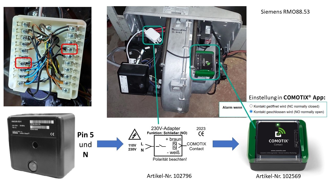 Siemens Riello RMO88.53C2 Brennersteuerung Ölfeuerungsrelais Feuerungsautomat Störungsüberwachung Störungsmeldung Ausfallüberwachung