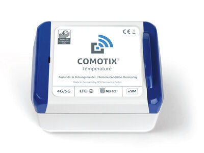 Gateway für die COMOTIX® LIVE Temperaturüberwachung.  Für 1 bis 45 LIVE Messpunkte