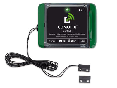 COMOTIX®  Tür- & Tor-Überwachung | mit Reed-Kontakt & Magnet. Türalarm, Toralarm, Türwächter, Torwächter (4G/5G)