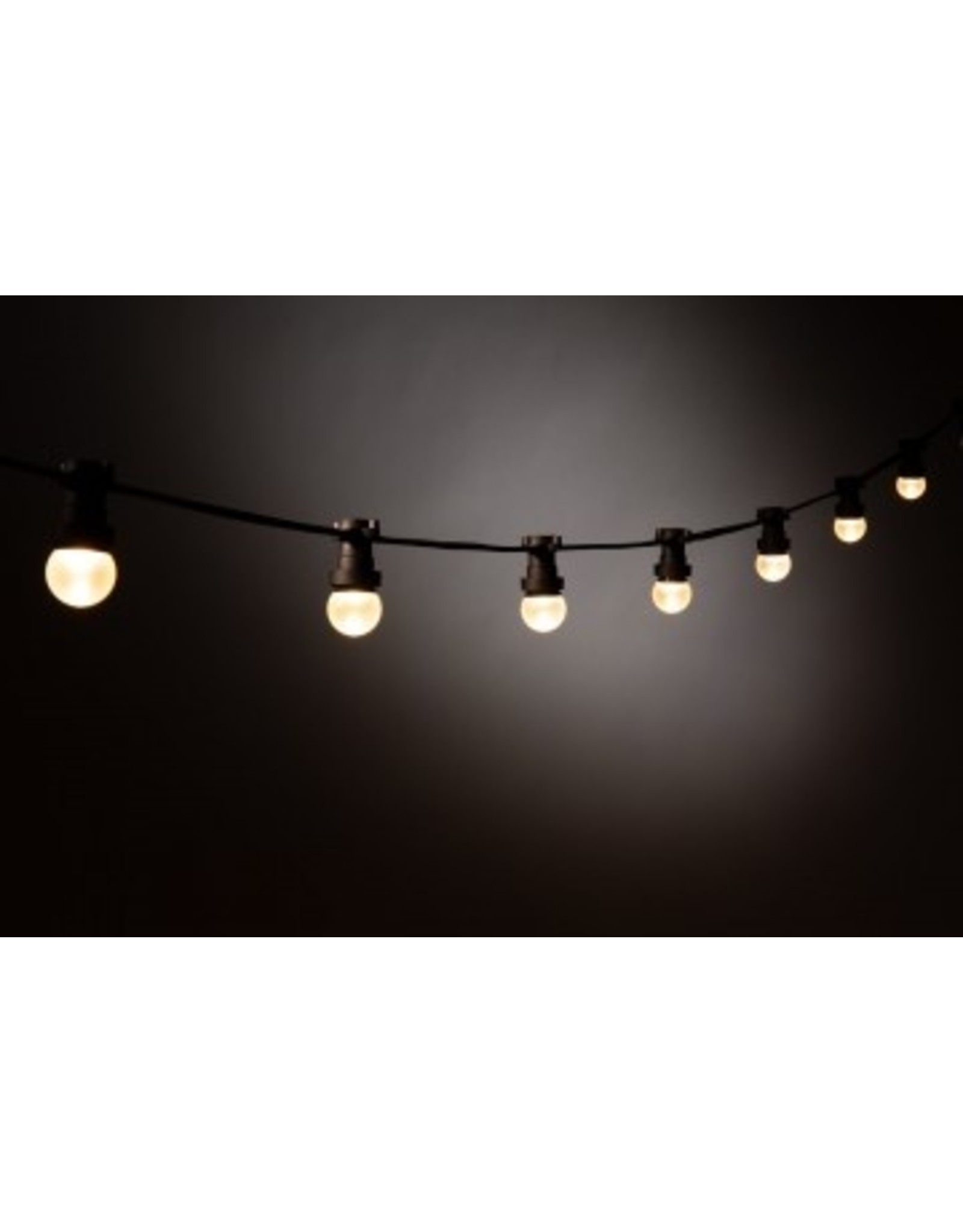 Lights guirlande Lichtslinger outdoor, 100m met 100 fittingen, zwarte kabel + startkabel