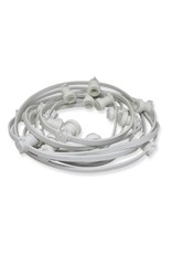 Lights guirlande Lichtslinger outdoor, 25m met 25 fittingen, witte kabel + startkabel