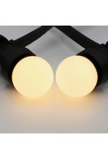 Lights guirlande Warm witte LED lampen met melkkap - 2 watt, 2650K (gloeilamp)
