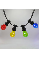 Lights guirlande 4 kleuren gemixte LED lampen met grote kap - 1 watt