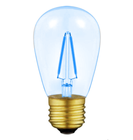 Lights Led filament lamp e27, s14 model, 2w, vlue