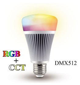 Lights Wireless dmx rgb+cct led lamp - 240v - E27 - angle 220° - 850Lm