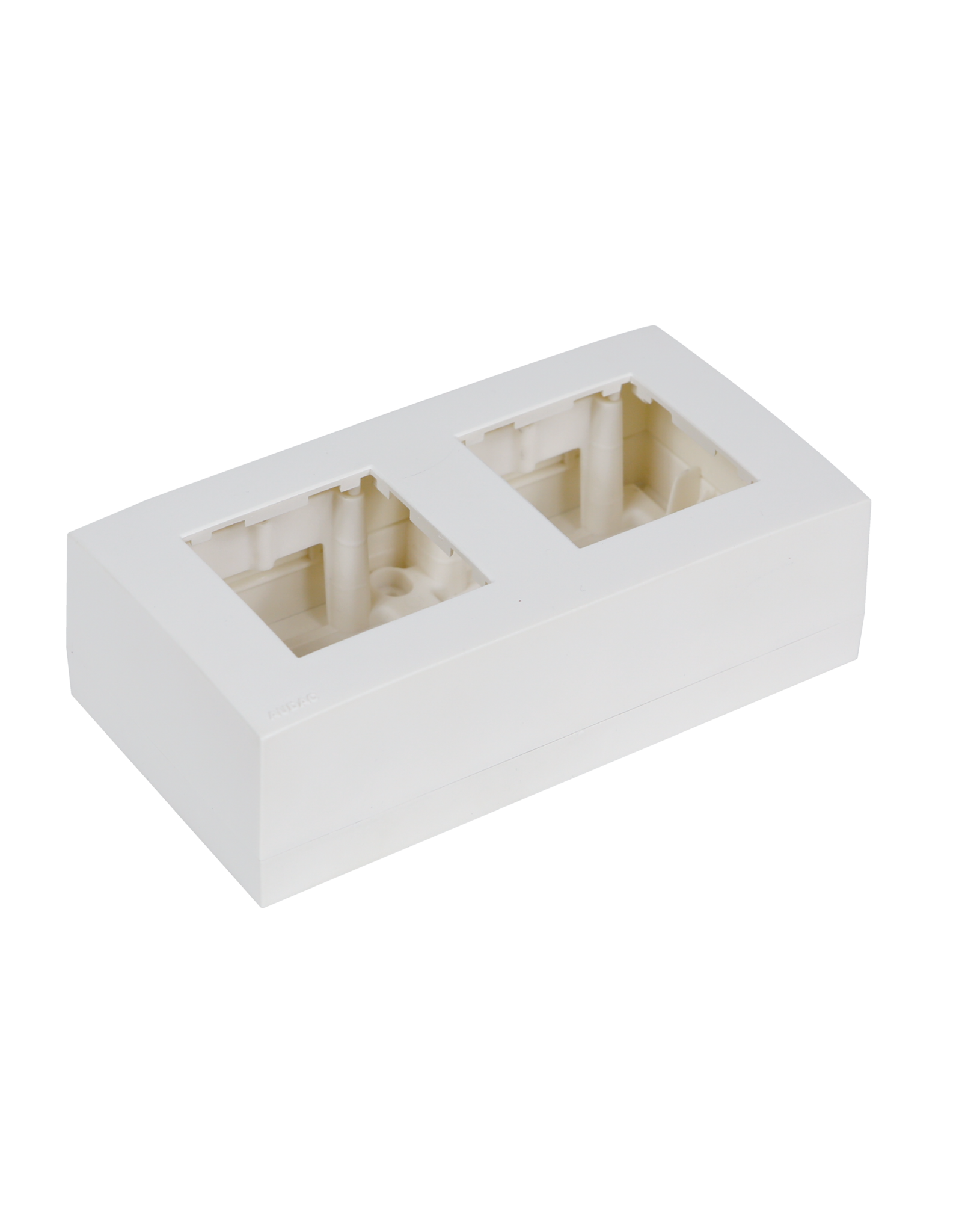 Audac Surface mount box double 45 x 45 mm White version