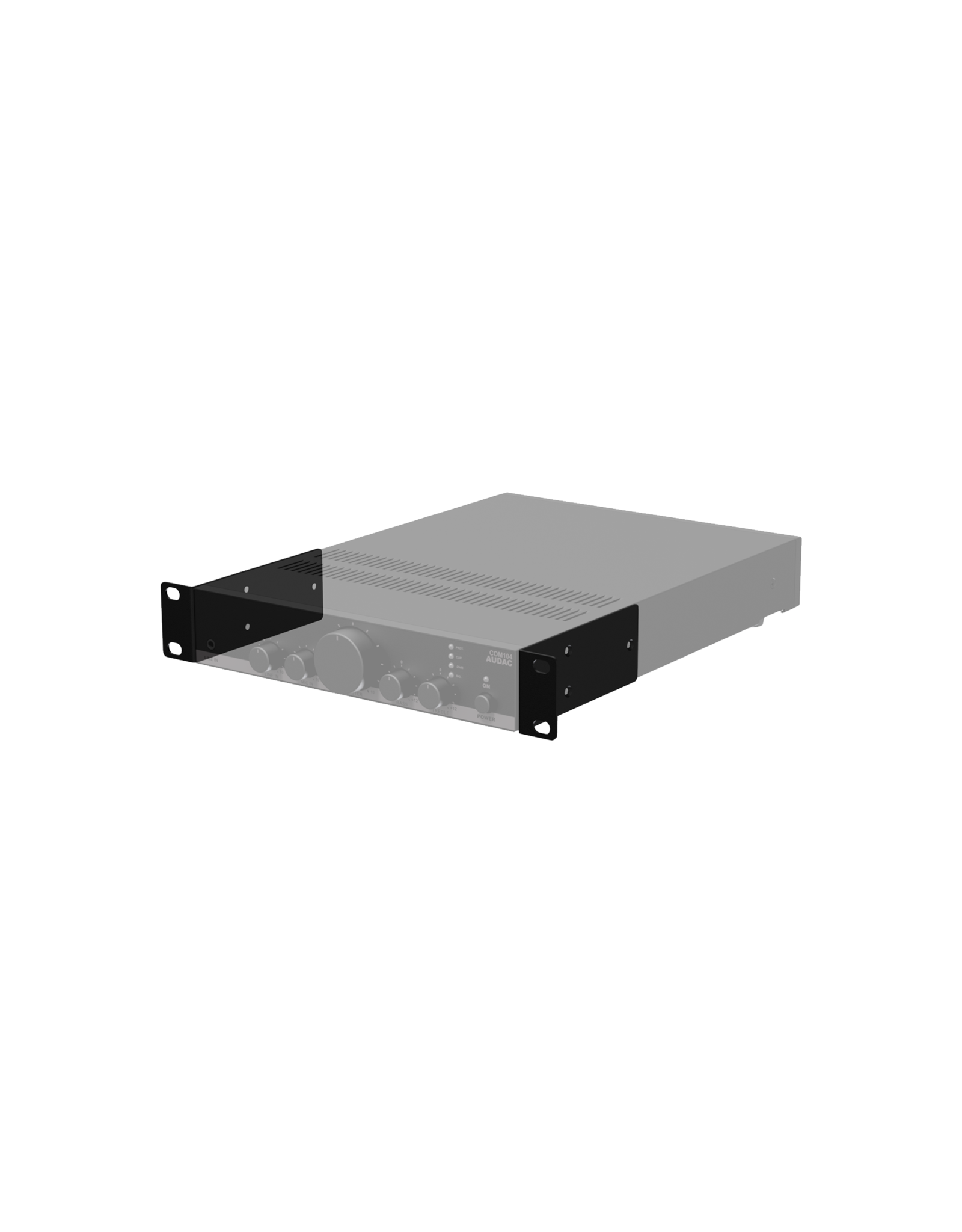 Audac Rack mounting set for half rackspace 1u enclosures