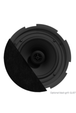 Audac QuickFit™ 2-way 6.5" ceiling speaker with TwistFix™ grill White version, 8? & 100V