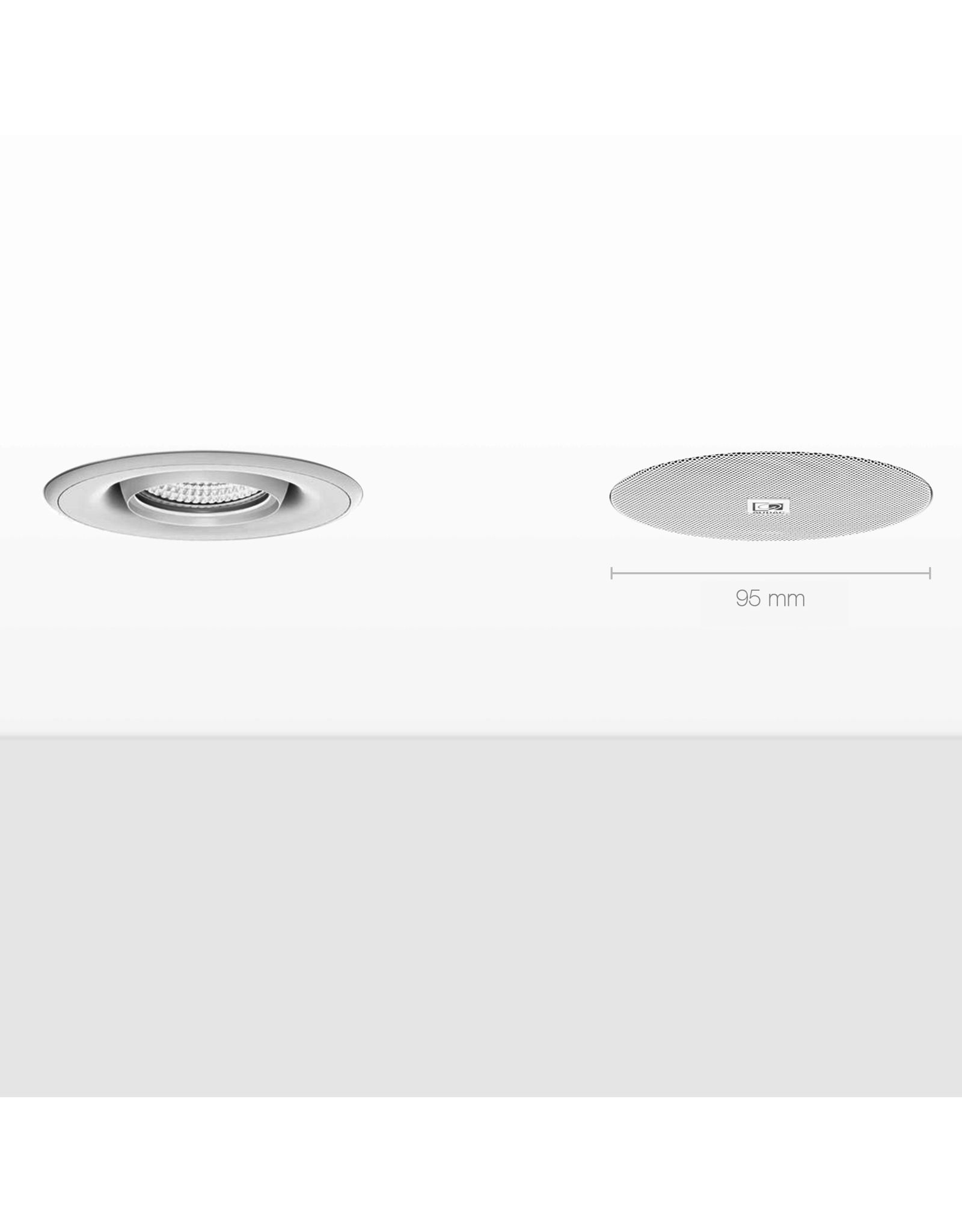 Audac SpringFit™ 2,5" ceiling speaker Black version - 8? and 100V