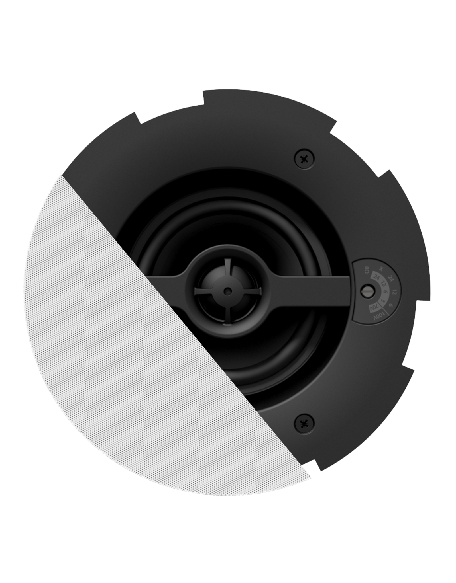 Audac Safelatch™ 2-way 4" ceiling speaker with Twist-Fix™ grill White