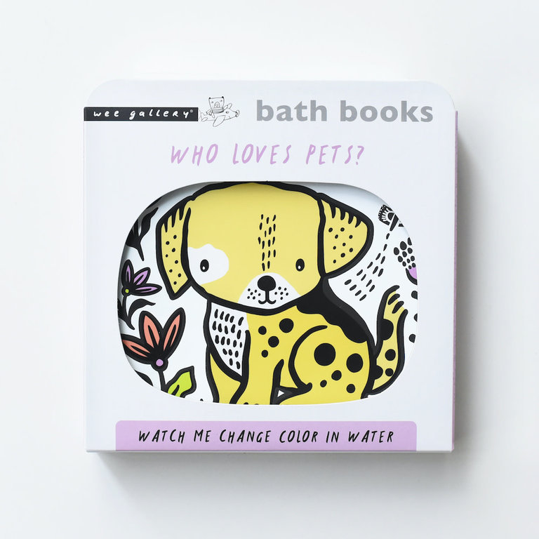 WEE GALLERY WG BATH BOOK - COLOR ME PETS