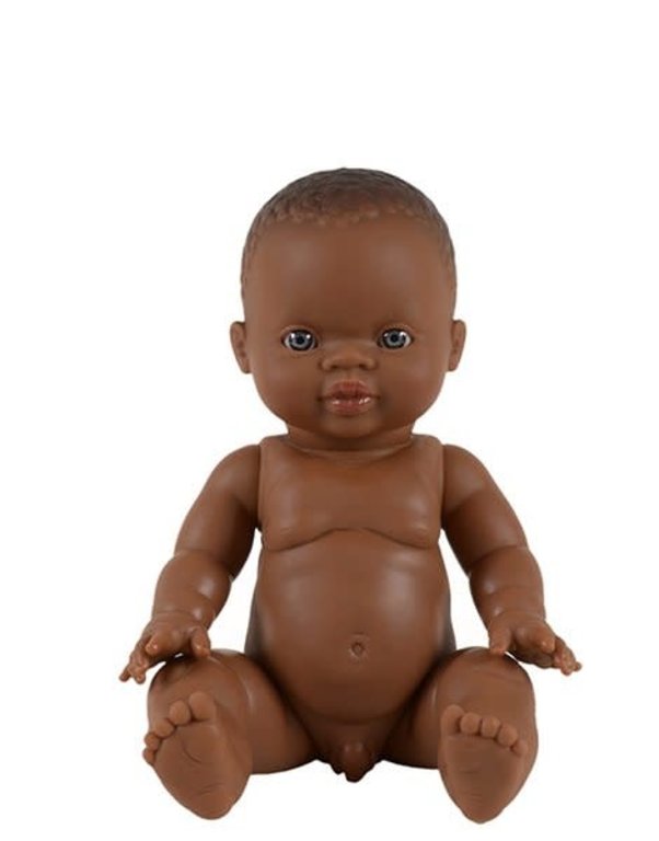 MINIKANE MINIKANE ZACH - PETIT GARCON D’AFRIQUE AUX YEUX CLAIRS 34CM