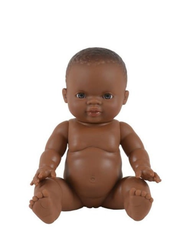 MINIKANE MINIKANE ZELIE - PETITE FILLE D’AFRIQUE AUX YEUX CLAIRS 34CM