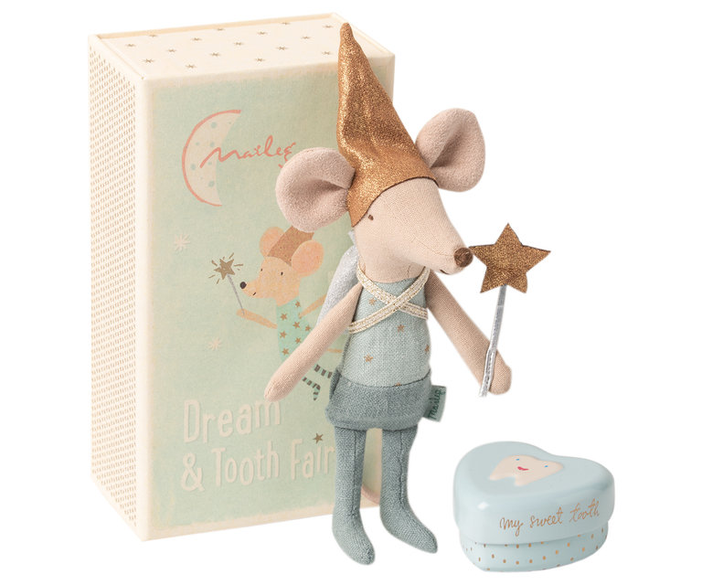 MAILEG TOOTH FAIRY MOUSE IN MATCHBOX, BIG BROTHER