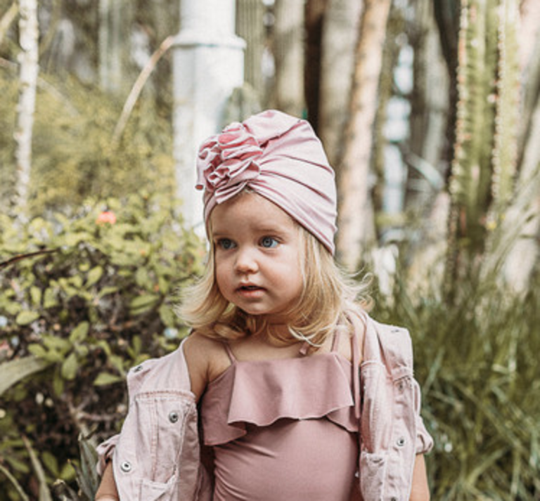 LOOKS BY LUKS TURBAN ORGANIC VINTAGE ROSE